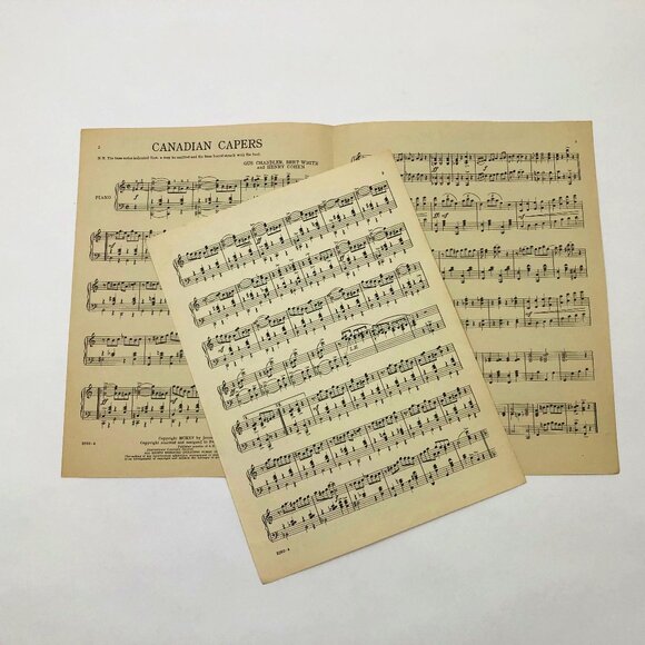 Set of 3 Music Sheets The Entertainer, Canadian Capers, Fascination - Picture 4 of 6